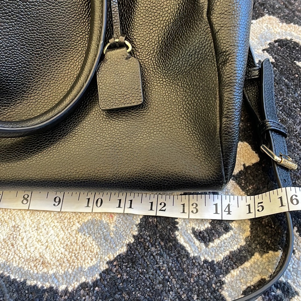 Henri Bendel West 57th Black leather Barrel Satchel - Picture 10 of 11